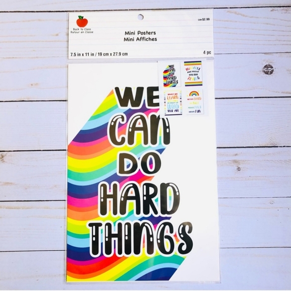 Inspirational Classroom Mini Posters 4 ct - Picture 1 of 3